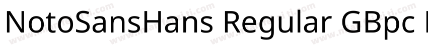 NotoSansHans Regular GBpc EUC字体转换